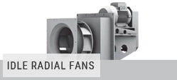 Idle radial fans Idle radial fans